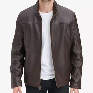 Cole Haan Men’s Brown Leather Jacket
